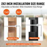 Building Materials: VEVOR 20 Pack Invisible Cable Railing kit, T316 Stainless Steel 3.2mm Invisible Receiver and Swage Stud End for Cable Railing, Swage Tensioner 3.2mm for Wood/Metal Post, Cable Railing Hardware, Silver