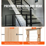 Building Materials: VEVOR 20 Pack Invisible Cable Railing kit, T316 Stainless Steel 3.2mm Invisible Receiver and Swage Stud End for Cable Railing, Swage Tensioner 3.2mm for Wood/Metal Post, Cable Railing Hardware, Silver