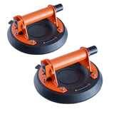 Kitchen & Bathroom DIY: VEVOR Glass Suction Cup, 203 mm 2 Pack 278 kg Capacity, Vacuum Suction Cup with Steel Handle & Carry Box, Heavy Duty Industrial Suction Cup Lifter Tool for Glass, Granite, Tile, Metal, Wood Lifting