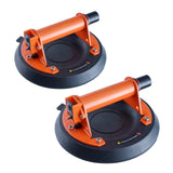 Kitchen & Bathroom DIY: VEVOR Glass Suction Cup, 203 mm 2 Pack 278 kg Capacity, Vacuum Suction Cup with Steel Handle & Carry Box, Heavy Duty Industrial Suction Cup Lifter Tool for Glass, Granite, Tile, Metal, Wood Lifting
