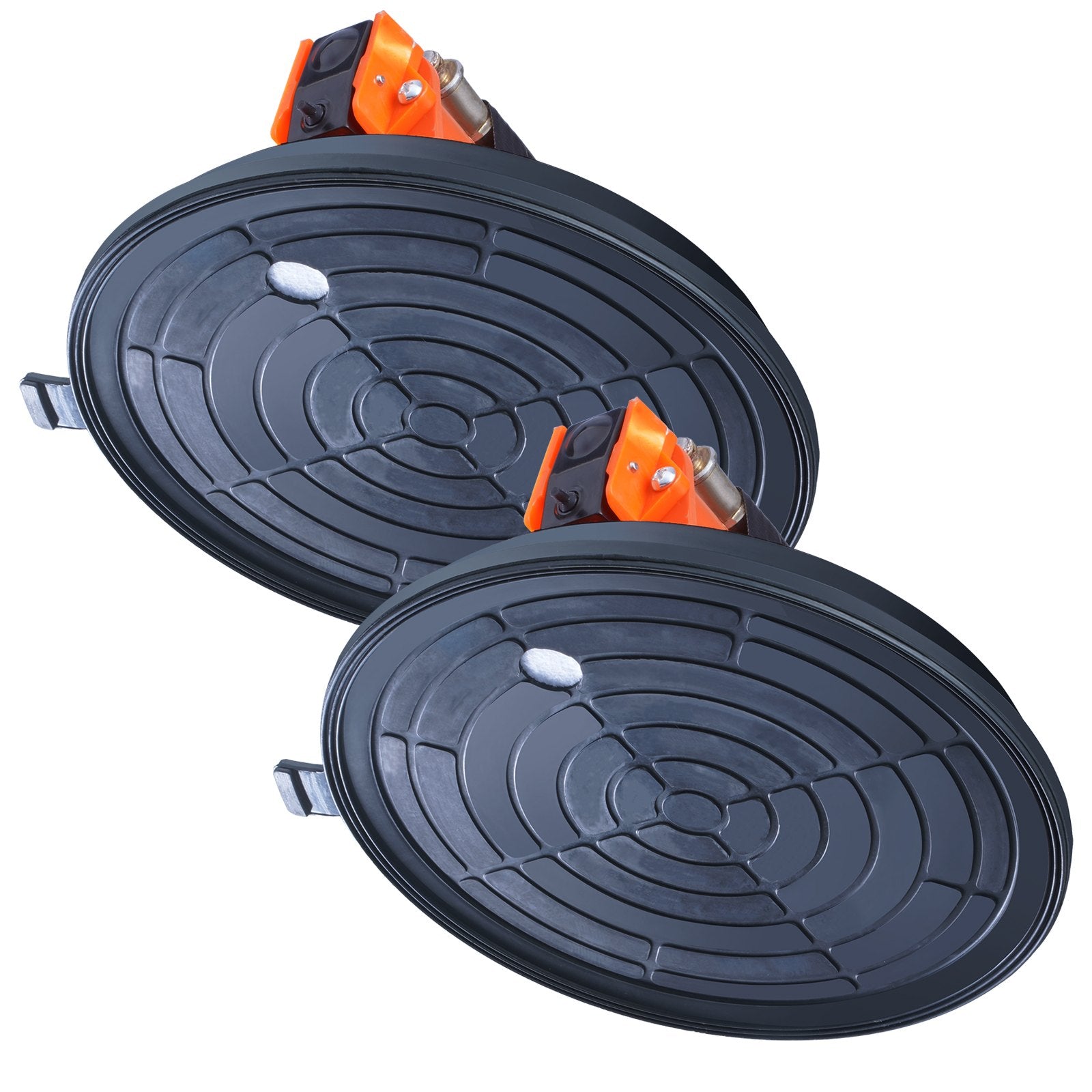 Kitchen & Bathroom DIY: VEVOR Glass Suction Cup, 203 mm 2 Pack 278 kg Capacity, Vacuum Suction Cup with Steel Handle & Carry Box, Heavy Duty Industrial Suction Cup Lifter Tool for Glass, Granite, Tile, Metal, Wood Lifting
