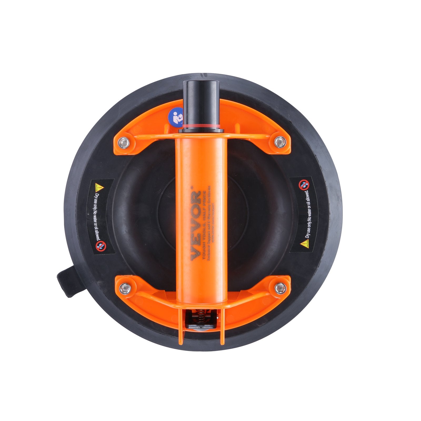 Audio Accessories: VEVOR Glass Suction Cup, 203 mm 278 kg Capacity, Vacuum Suction Cup with ABS Handle and Carry Box, Heavy Duty Industrial Suction Cup Lifter Tool for Glass, Granite, Tile, Metal, Wood Panel Lifting