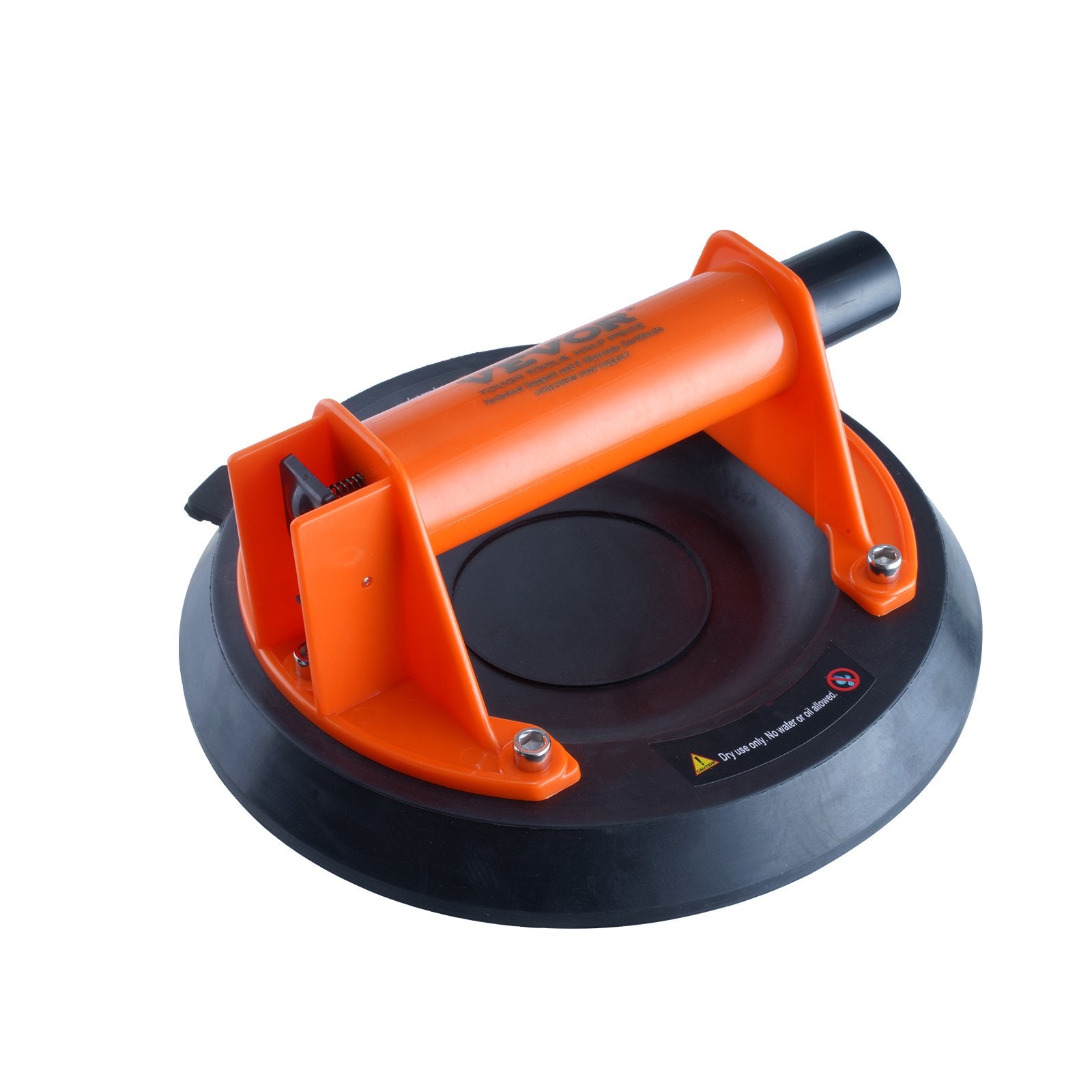 Audio Accessories: VEVOR Glass Suction Cup, 203 mm 278 kg Capacity, Vacuum Suction Cup with ABS Handle and Carry Box, Heavy Duty Industrial Suction Cup Lifter Tool for Glass, Granite, Tile, Metal, Wood Panel Lifting