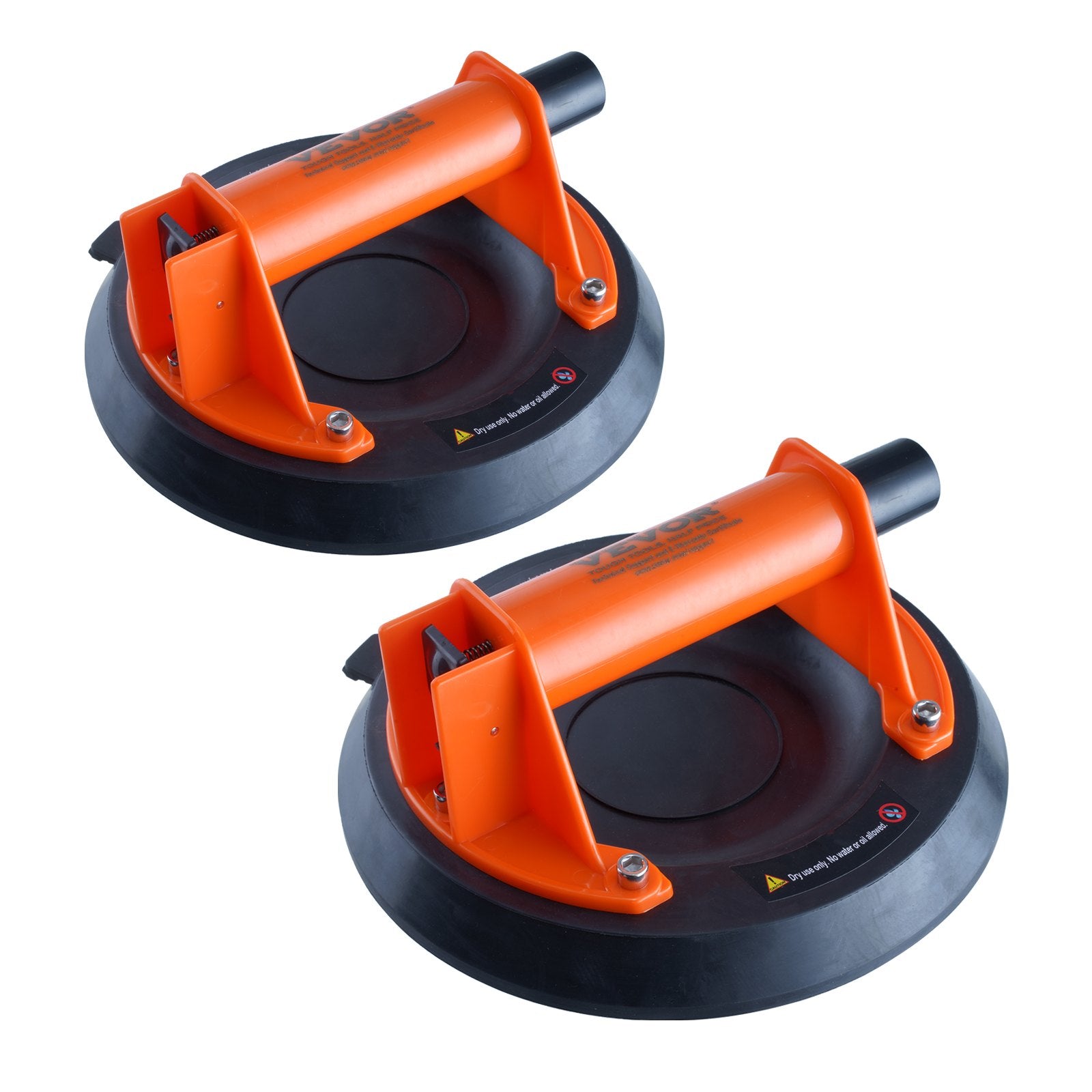 Glass Suction Cup, 203 mm 2 Pack 278 kg Capacity, Vacuum Suction Cup with ABS Handle and Carry Box, Heavy Duty Industrial Suction Cup Lifter Tool for Glass, Granite, Tile, Metal, Wood Lifting