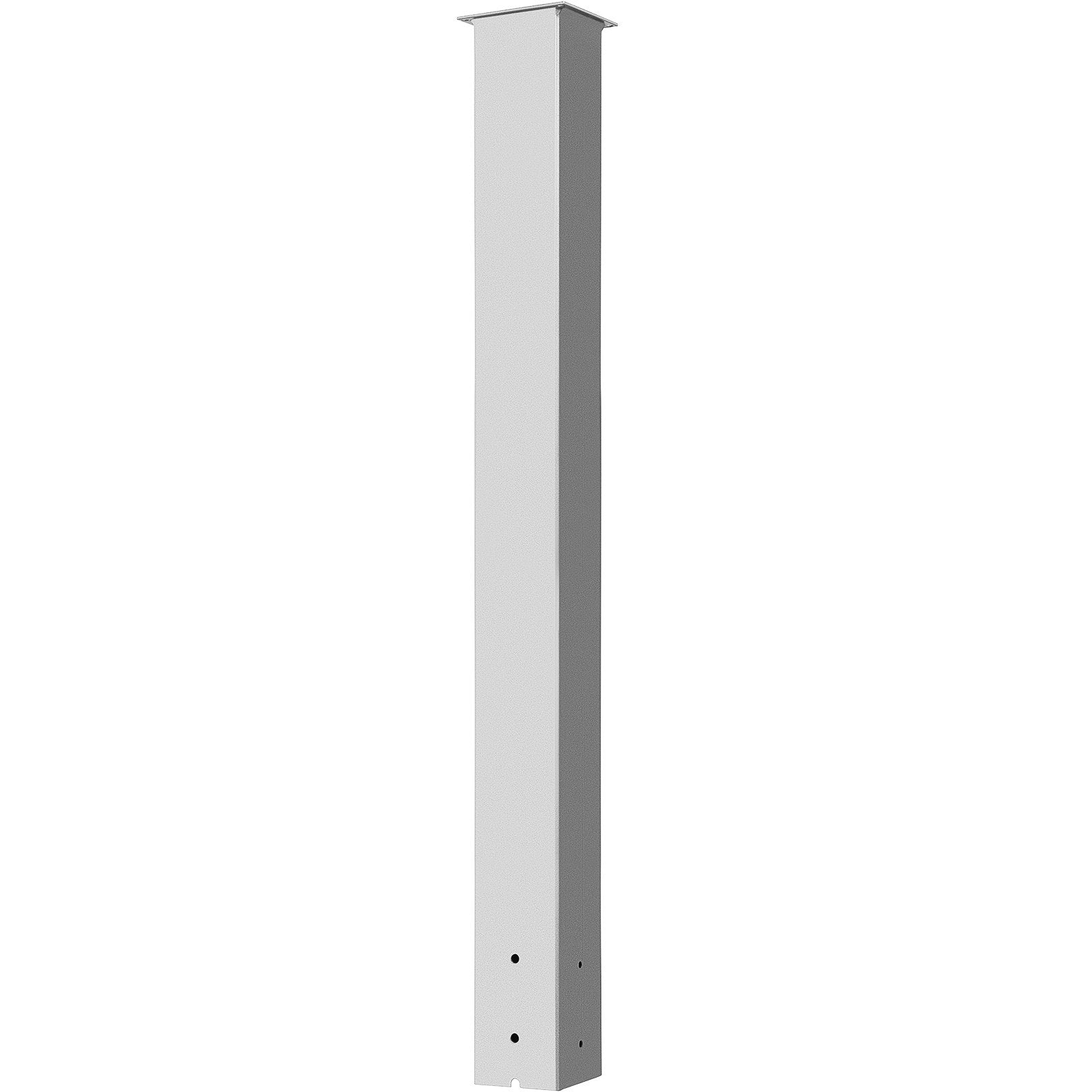 Postage Satchels & Boxes: VEVOR Mailbox Post, 43"" High Mailbox Stand, White Powder-Coated Mail Box Post Kit, Q235 Steel Post Stand Surface Mount Post for Sidewalk and Street Curbside, Universal Mail Post for Outdoor Mailbox