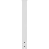 Postage Satchels & Boxes: VEVOR Mailbox Post, 43"" High Mailbox Stand, White Powder-Coated Mail Box Post Kit, Q235 Steel Post Stand Surface Mount Post for Sidewalk and Street Curbside, Universal Mail Post for Outdoor Mailbox