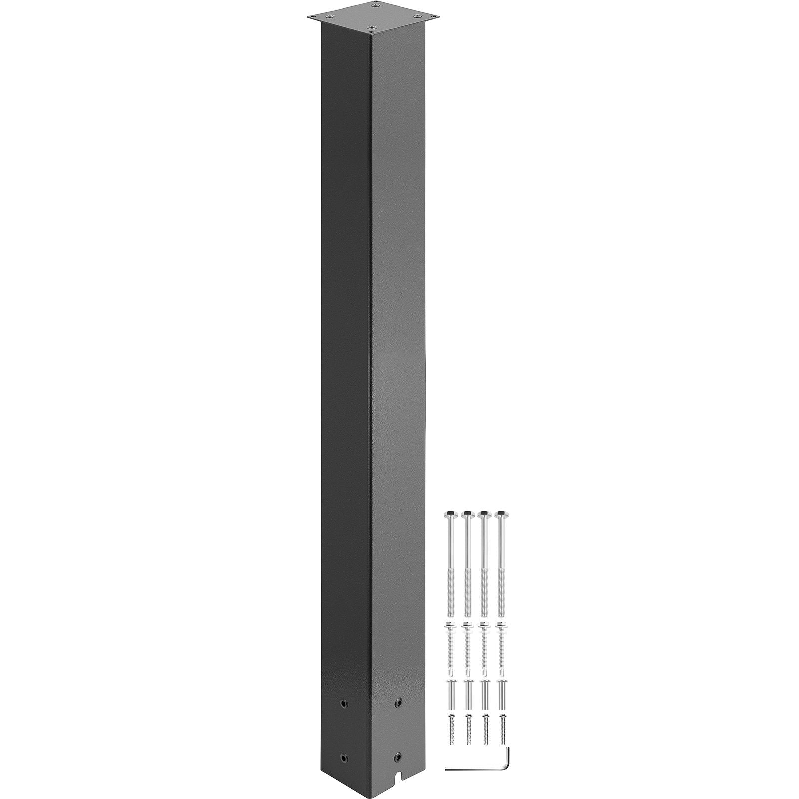 Traffic Control & Parking Tools: VEVOR Mailbox Post Stand Mail Box Post 43" Black Powder-Coated Steel for Outdoor