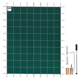 Pool Covers & Accessories: VEVOR Pool Safety Cover Fits 20x40ft Rectangle Inground Safety Pool Cover Green Mesh Solid Pool Safety Cover for Swimming Pool Winter Safety Cover