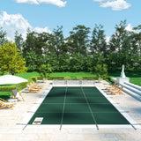 Pool Covers & Accessories: VEVOR Pool Safety Cover Fits 20x40ft Rectangle Inground Safety Pool Cover Green Mesh Solid Pool Safety Cover for Swimming Pool Winter Safety Cover