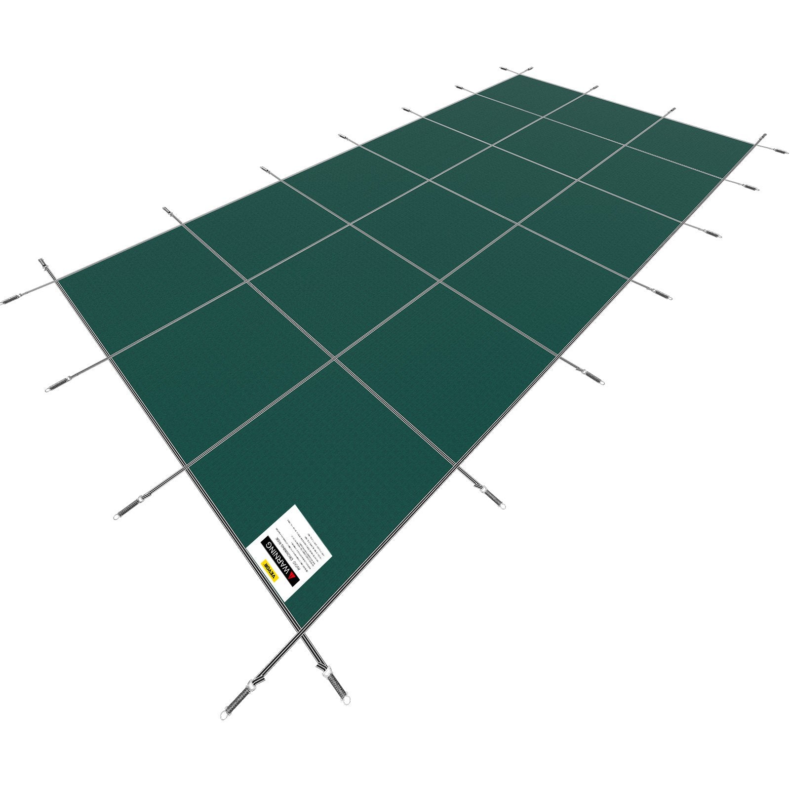 Pool Covers & Accessories: VEVOR Pool Safety Cover Fits 20x40ft Rectangle Inground Safety Pool Cover Green Mesh Solid Pool Safety Cover for Swimming Pool Winter Safety Cover