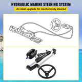 Automotive Repair & Speciality Tools: VEVOR Hydraulic Steering Kit 300HP, Hydraulic Boat Steering Kit Helm Pump, Hydraulic Boat Steering Kit Without Hydraulic Steering Hose for Boat Steering System