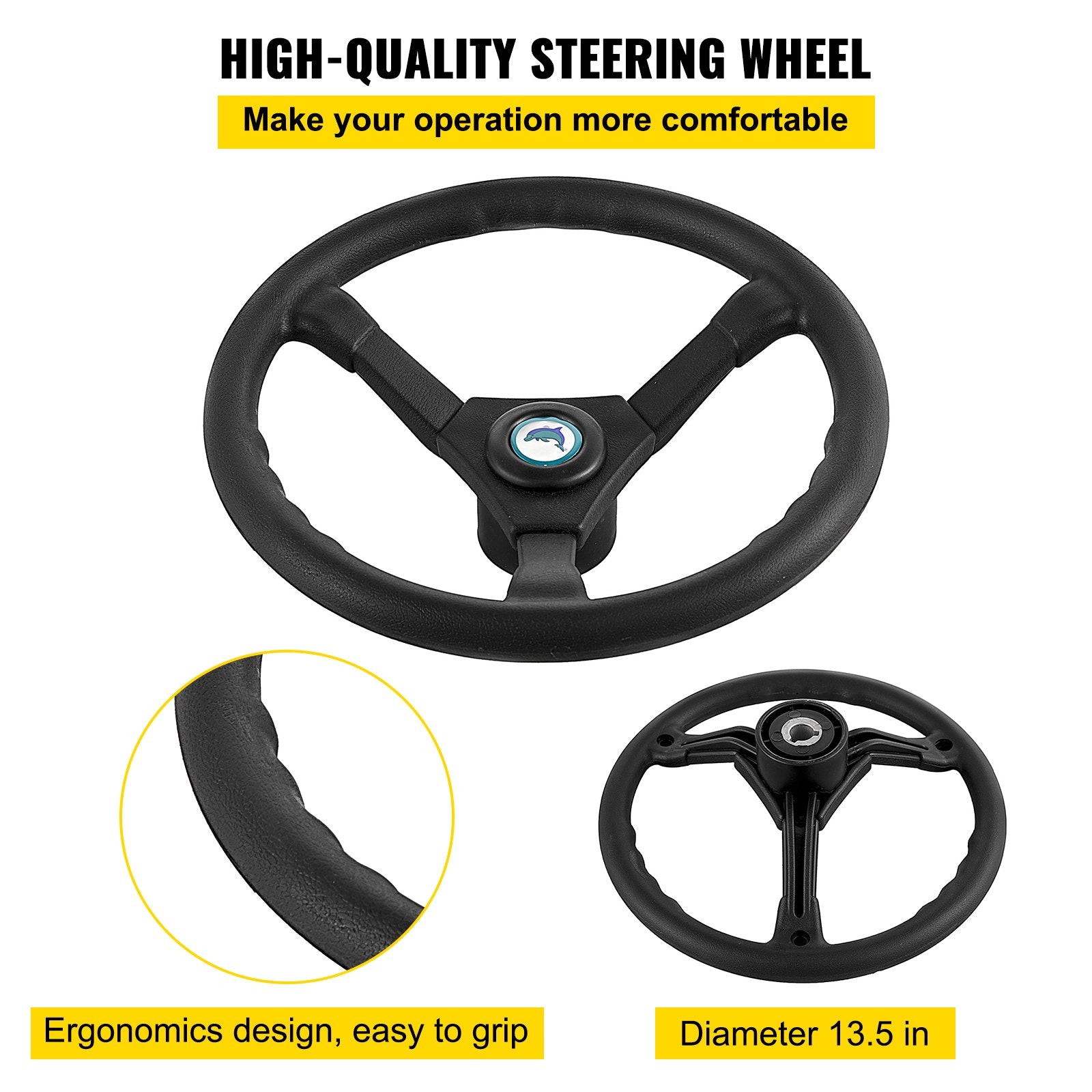 Automotive Repair & Speciality Tools: VEVOR Hydraulic Steering Kit 300HP, Hydraulic Boat Steering Kit Helm Pump, Hydraulic Boat Steering Kit Without Hydraulic Steering Hose for Boat Steering System