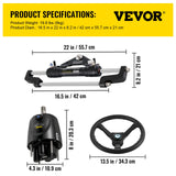 Automotive Repair & Speciality Tools: VEVOR Hydraulic Steering Kit 300HP, Hydraulic Boat Steering Kit Helm Pump, Hydraulic Boat Steering Kit Without Hydraulic Steering Hose for Boat Steering System