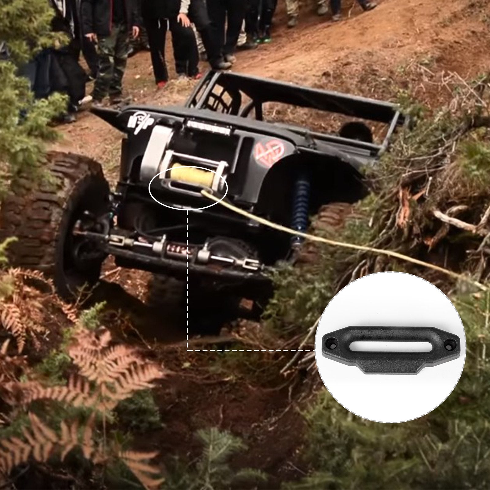 Industrial Hydraulic Winch 4535kg, Hydraulic Anchor Winch with 24m Strong Steel Cable, Hydraulic Drive Winch Adapter Kit, Utility Winch with Mechanical Lock for Tacoma Yukon Hummer, etc.