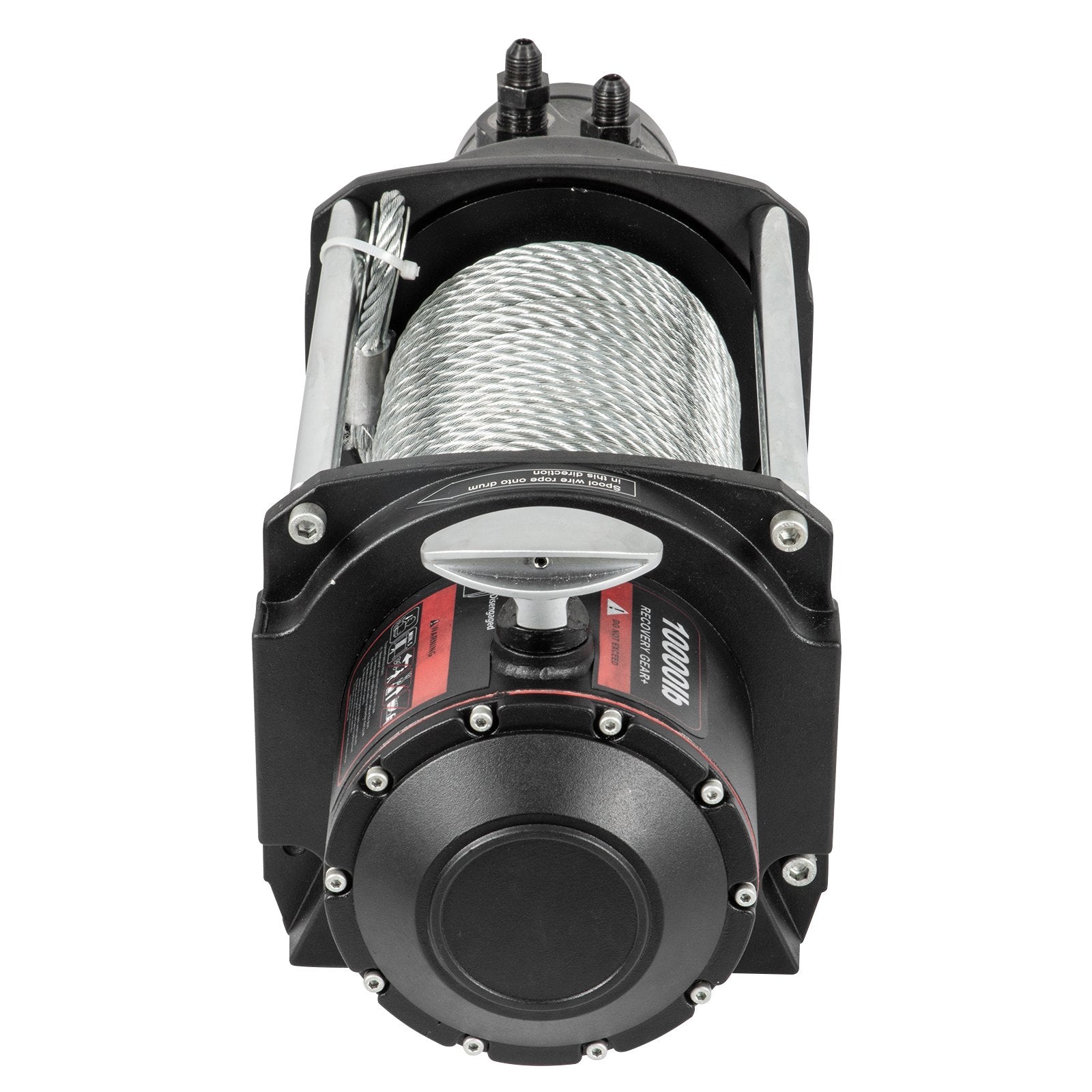 Industrial Hydraulic Winch 4535kg, Hydraulic Anchor Winch with 24m Strong Steel Cable, Hydraulic Drive Winch Adapter Kit, Utility Winch with Mechanical Lock for Tacoma Yukon Hummer, etc.