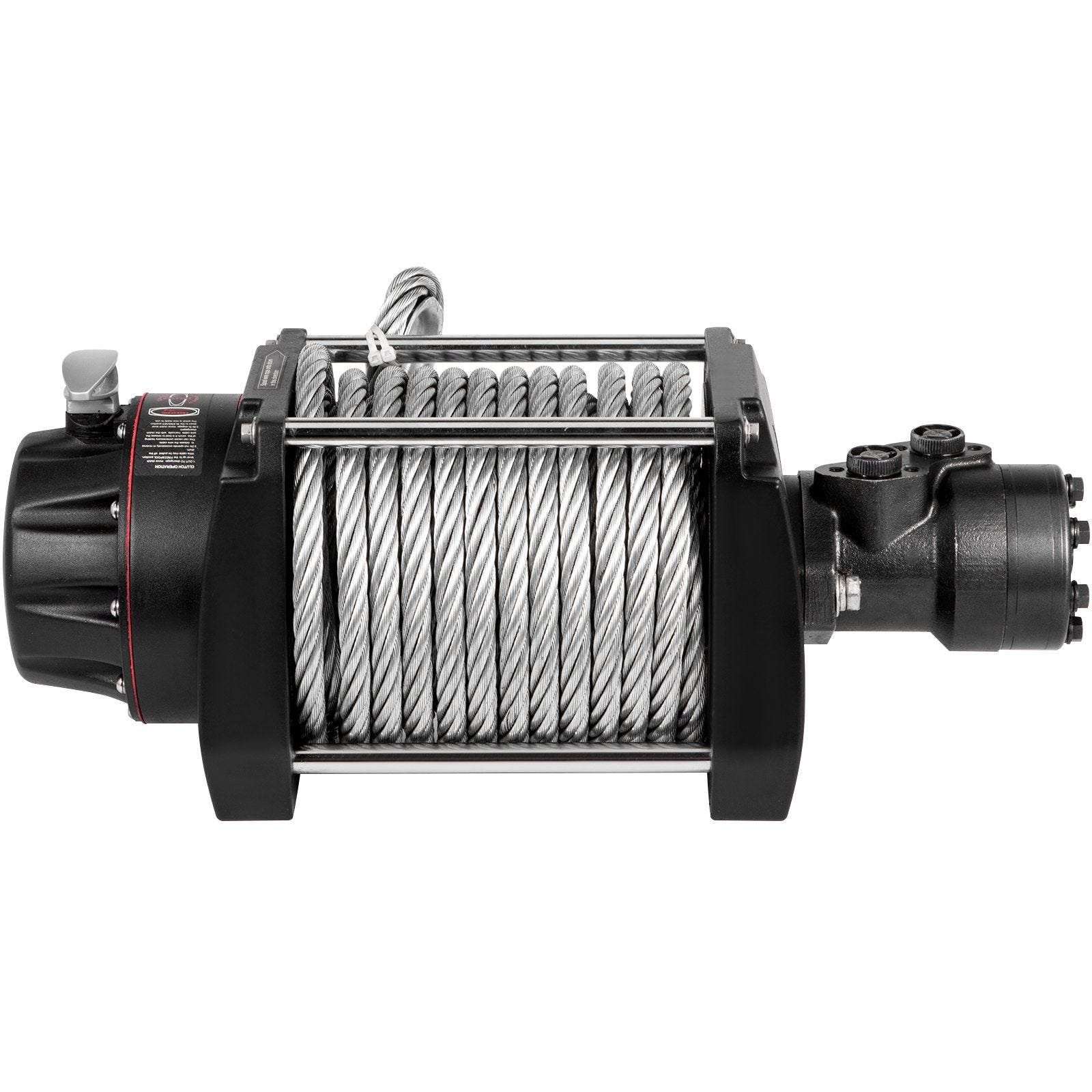 Industrial Hydraulic Winch 9071kg, Hydraulic Anchor Winch with 24m Strong Steel Cable, Hydraulic Drive Winch Adapter Kit, Utility Winch with Mechanical Lock for Tacoma Yukon Hummer, etc.