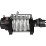 Automotive Decor: VEVOR Industrial Hydraulic Winch 9071kg, Hydraulic Anchor Winch with 24m Strong Steel Cable, Hydraulic Drive Winch Adapter Kit, Utility Winch with Mechanical Lock for Tacoma Yukon Hummer, etc.