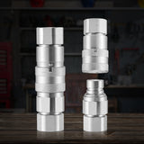 Automotive Repair & Speciality Tools: VEVOR 1/2" Flat Face Hydraulic Couplers 1/2" NPT Skid Steer Couplers 4 Dust Caps