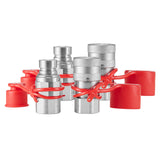 Automotive Repair & Speciality Tools: VEVOR 1/2" Flat Face Hydraulic Couplers 1/2" NPT Skid Steer Couplers 4 Dust Caps