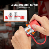 Automotive Repair & Speciality Tools: VEVOR 1/2" Flat Face Hydraulic Couplers 1/2" NPT Skid Steer Couplers 2 Dust Caps