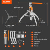 Automotive Parts: VEVOR Hydraulic Gear Puller 15 Ton Wheel Pulley Bearing 2 or 3-Jaw with Case