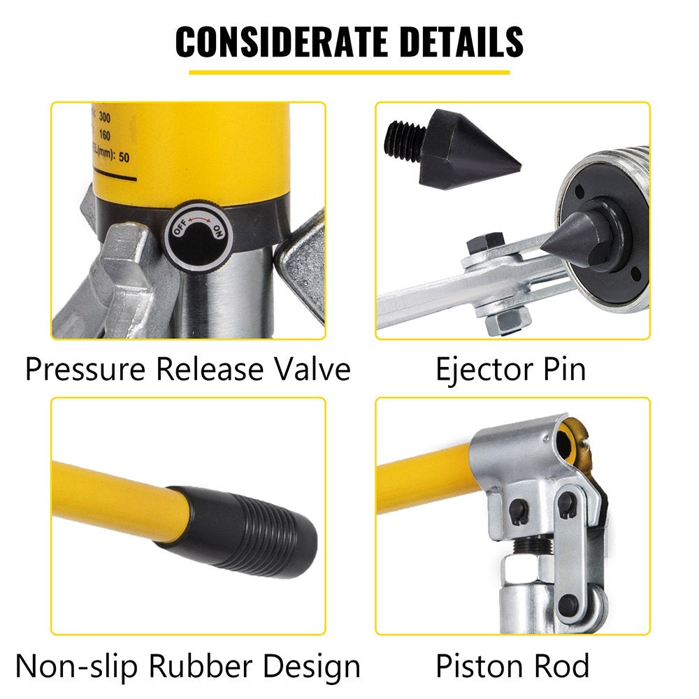 Automotive Parts: VEVOR Hydraulic Gear Puller, 15 Ton Max. Capacity Hydraulic Puller, 2 or 3 Jaws Bearing Hub Separator, 3.9"- 11.8" Hydraulic Puller Separator Tool for Pulling Hubs, Flanges, Gears, Bearings