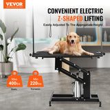 Dog Grooming Supplies: VEVOR 109cm Hydraulic Pet Grooming Table, Heavy Duty Dog Grooming Arm for Medium/ Small Dogs, Height Adjustable Dog Grooming Station, Anti Slip Tabletop /Dog Grooming Station, Max Bearing 182kg