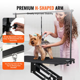 Dog Grooming Supplies: VEVOR 109cm Hydraulic Pet Grooming Table, Heavy Duty Dog Grooming Arm for Medium/ Small Dogs, Height Adjustable Dog Grooming Station, Anti Slip Tabletop /Dog Grooming Station, Max Bearing 182kg