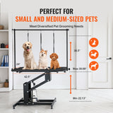 Dog Grooming Supplies: VEVOR 109cm Hydraulic Pet Grooming Table, Heavy Duty Dog Grooming Arm for Medium/ Small Dogs, Height Adjustable Dog Grooming Station, Anti Slip Tabletop /Dog Grooming Station, Max Bearing 182kg