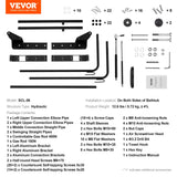 Cat Scratchers: VEVOR Hot Tub Cover Lift, Spa Cover Lift, Hydraulic, Width 175.26cm - 254.11cm Adjustable, Installed on Both Sides at the Top, Suitable for Various Sizes of Rectangular Bathtubs, Hot Tubs, Spa