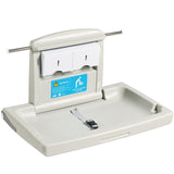 Changing Tables: VEVOR Wall-Mounted Baby Changing Station, Horizontal Foldable Diaper Change Table with Safety Straps and Hanging Rods, Use in Commercial Bathrooms,  Daycare Centers for Newborns & Infant
