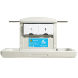 Changing Tables: VEVOR Wall-Mounted Baby Changing Station, Horizontal Foldable Diaper Change Table with Safety Straps and Hanging Rods, Use in Commercial Bathrooms,  Daycare Centers for Newborns & Infant