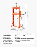 Tool Clamps & Vices: VEVOR 20 T Hydraulic Shop Press Hydraulic Press with Press Plate for Bending