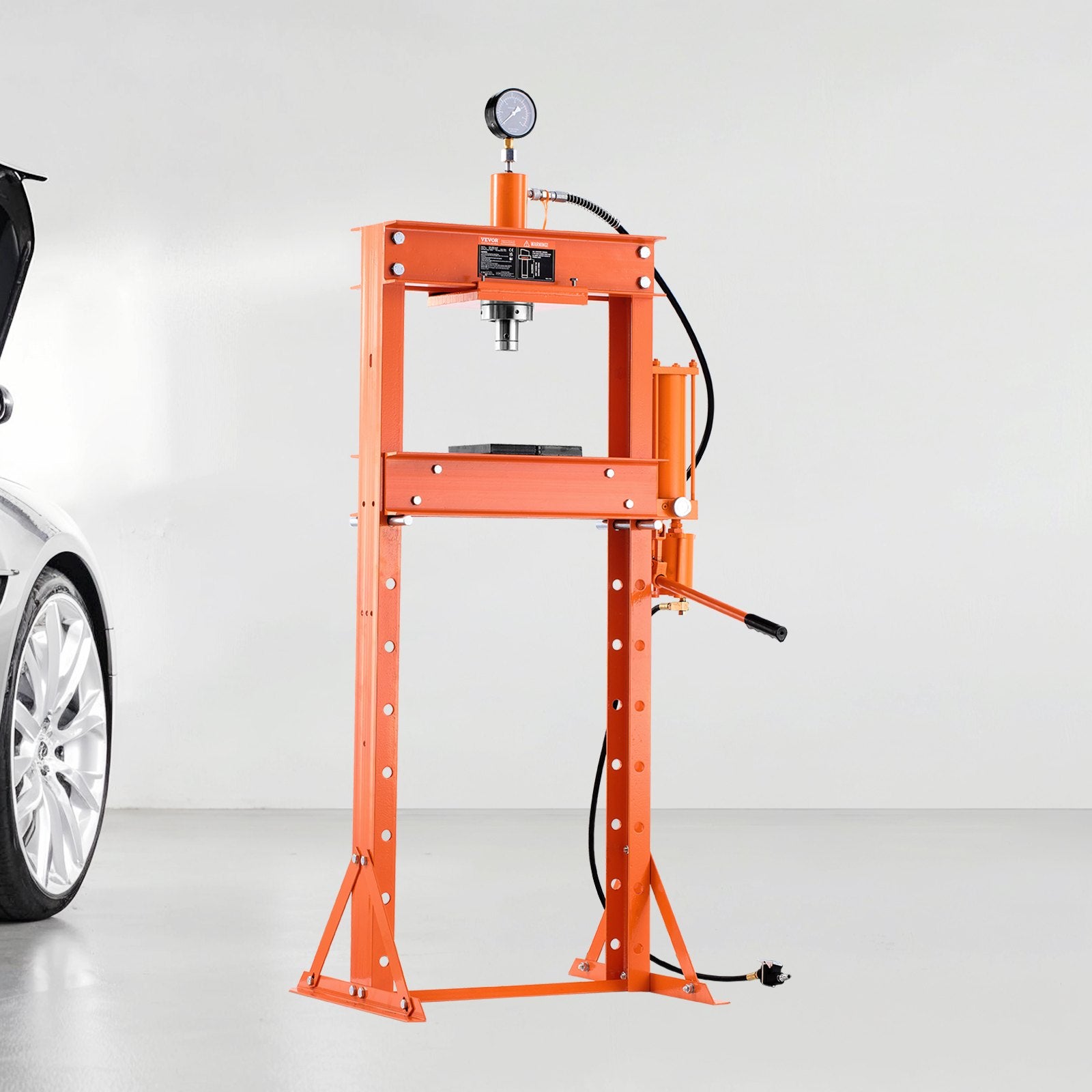Tool Clamps & Vices: VEVOR 20 T Hydraulic Shop Press Hydraulic Press with Press Plate for Bending