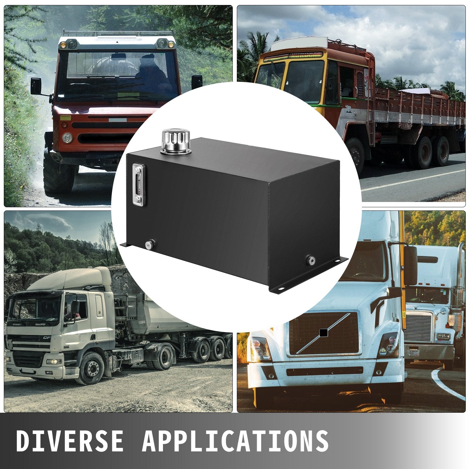 Food Dehydrators: VEVOR Hydraulic Fluid Reservoir Tank 10 Gallon Hydraulic Oil Reservoir Hydraulic Steel Tank Reservoir, Hydraulic Oil Tank Reservoir, Hydraulic Reservoir with a Temp Gauge