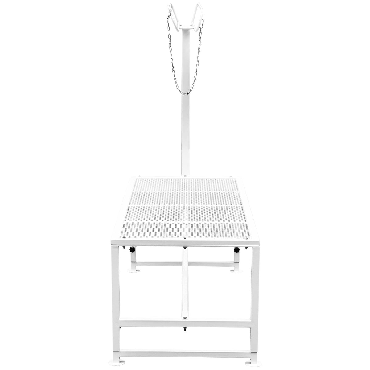 Livestock Stand 51x23 inches, Trimming Stand with Straight Head Piece, Goat Trimming Stand Metal Frame Sheep Shearing Stand Livestock Trimming Stands