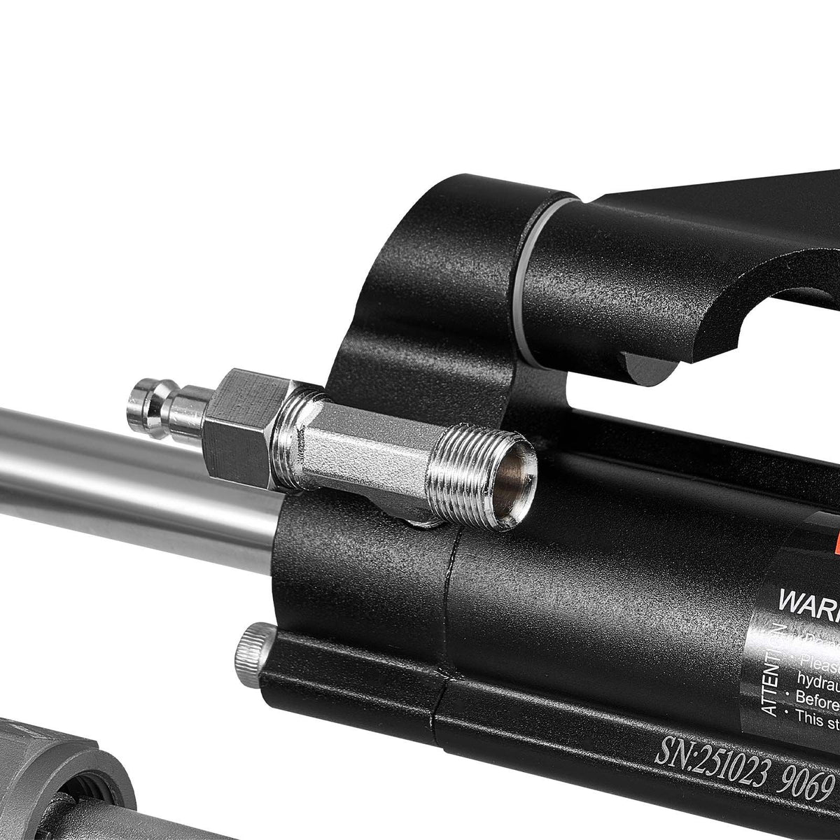 Hydraulic Steering Kit, 150 HP, Marine Boat Hydraulic Steering System, with 6.9 MPa/1000 psi Helm Pump, Two-Way Lock Cylinder, and 6 m High-Strength Hoses, for Single Station, Single-Engine Use