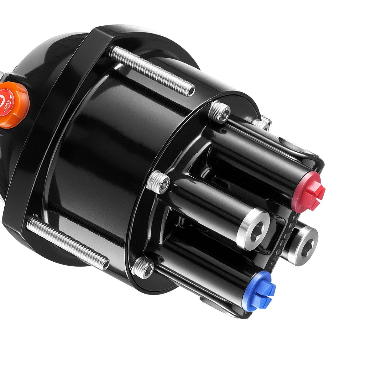 Hydraulic Steering Kit, 90 HP, Marine Boat Hydraulic Steering System, with 6.9 MPa/1000 psi Helm Pump, Two-Way Lock Cylinder, and 6 m High-Strength Hoses, for Single Station, Single-Engine Use