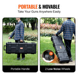 Camp Safety Equipment: VEVOR Rifle Case, Rifle Hard Case with 3 Layers Fully-protective Foams, 42 inch lockable Hard Gun Case with Wheels, IP67 Waterproof & Crushproof, for Two Rifles or Shotguns, Airsoft Gun