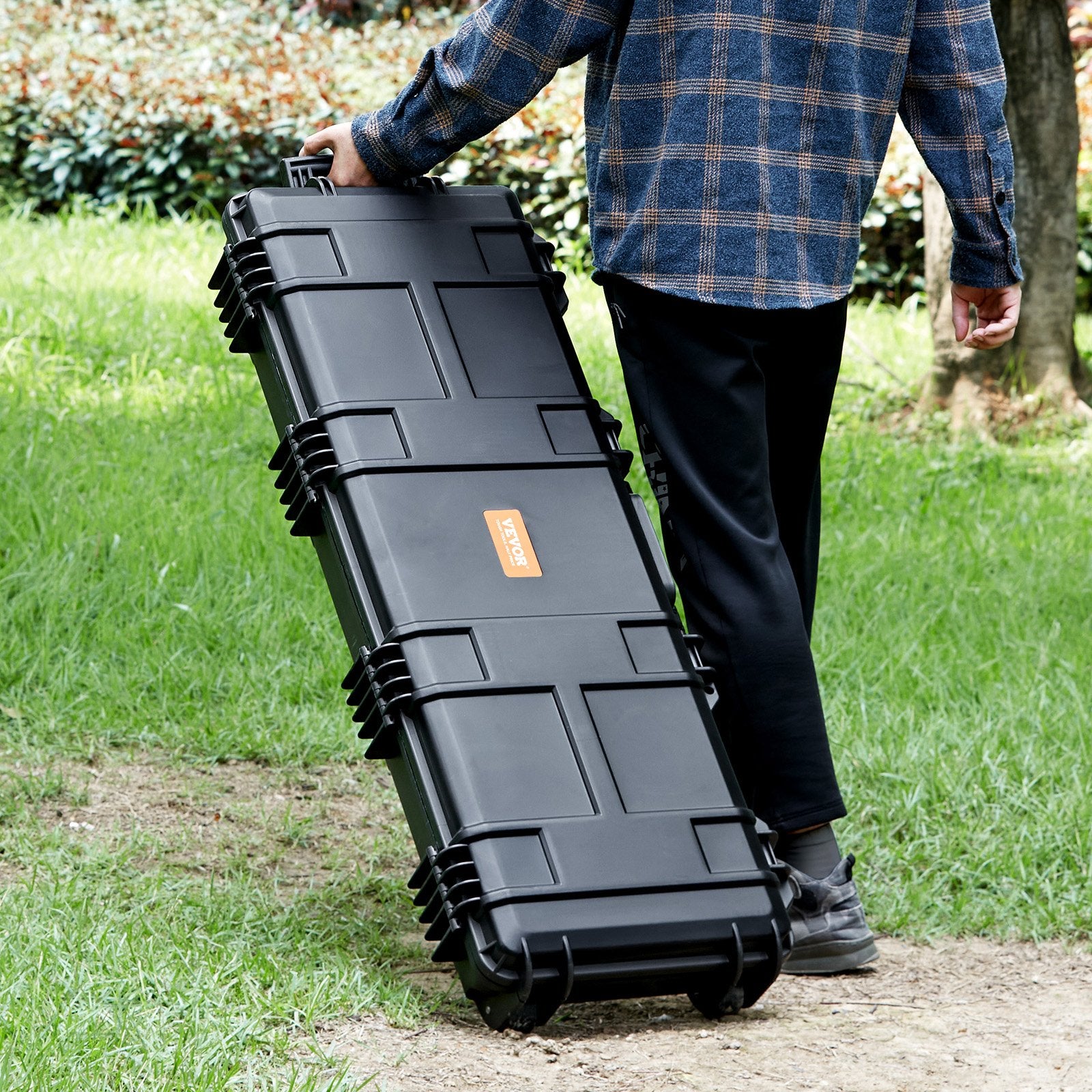 Camp Safety Equipment: VEVOR Rifle Case, Rifle Hard Case with 3 Layers Fully-protective Foams, 42 inch lockable Hard Gun Case with Wheels, IP67 Waterproof & Crushproof, for Two Rifles or Shotguns, Airsoft Gun
