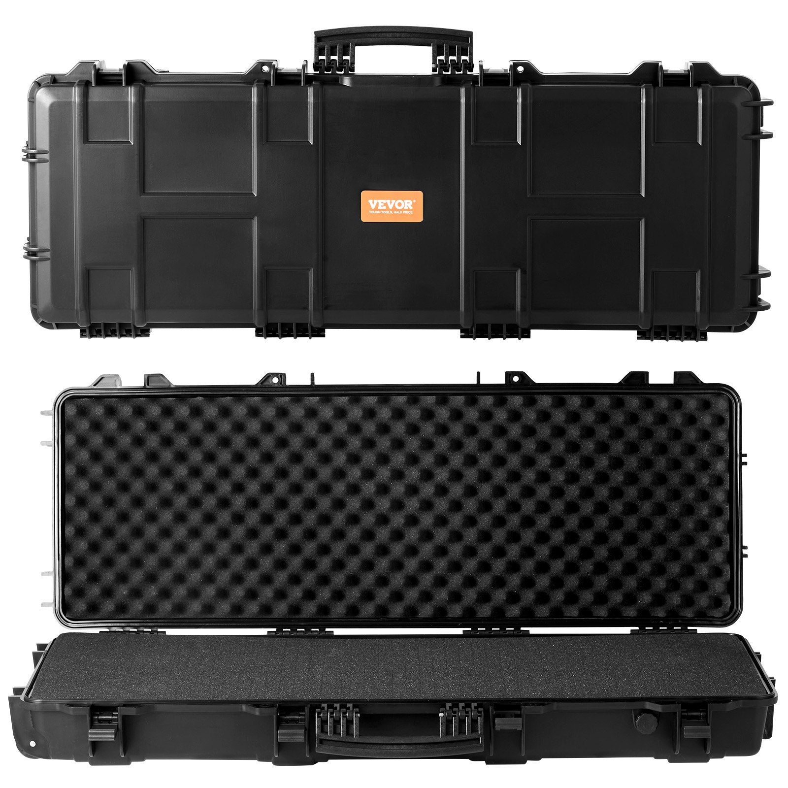 Camp Safety Equipment: VEVOR Rifle Case, Rifle Hard Case with 3 Layers Fully-protective Foams, 42 inch lockable Hard Gun Case with Wheels, IP67 Waterproof & Crushproof, for Two Rifles or Shotguns, Airsoft Gun