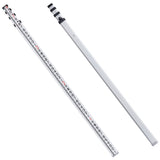 Measuring Tools & Sensors: VEVOR Aluminum Grade Rod, 14-Feet/8ths 4 Sections Telescopic Measuring Rod, Double-Sided Scale 1/8in Leveling Rod Stick, Aluminum Alloy Survey Rod w/ Bubble Level &Carrying Bag for Houses,Walls,Floors