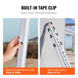 Measuring Tools & Sensors: VEVOR Aluminum Grade Rod, 14-Feet/8ths 4 Sections Telescopic Measuring Rod, Double-Sided Scale 1/8in Leveling Rod Stick, Aluminum Alloy Survey Rod w/ Bubble Level &Carrying Bag for Houses,Walls,Floors