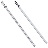 Measuring Tools & Sensors: VEVOR Aluminum Grade Rod, 14-Feet/8ths 4 Sections Telescopic Measuring Rod, Double-Sided Scale 1/8in Leveling Rod Stick, Aluminum Alloy Survey Rod w/ Bubble Level &Carrying Bag for Houses,Walls,Floors