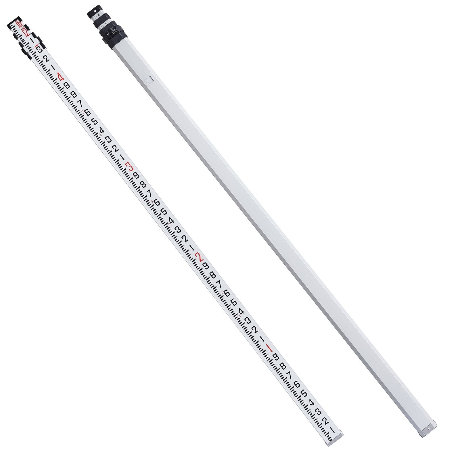 Kitchen & Bathroom DIY: VEVOR Measuring Rod 16-Feet/10ths 4 Sections Telescopic Grade Rod 1/10ft w/ Bag