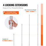 Kitchen & Bathroom DIY: VEVOR Measuring Rod 16-Feet/10ths 4 Sections Telescopic Grade Rod 1/10ft w/ Bag