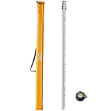 Kitchen & Bathroom DIY: VEVOR Measuring Rod 16-Feet/10ths 4 Sections Telescopic Grade Rod 1/10ft w/ Bag