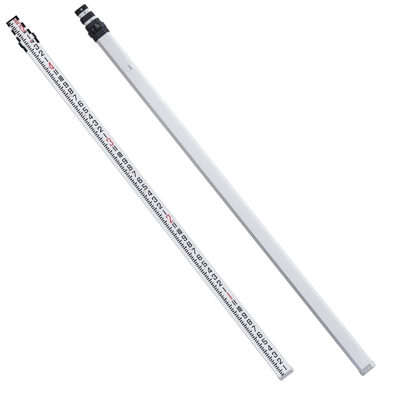 Kitchen & Bathroom DIY: VEVOR Measuring Rod 16-Feet/8ths 4 Sections Telescopic Grade Rod 1/8in w/ Bag