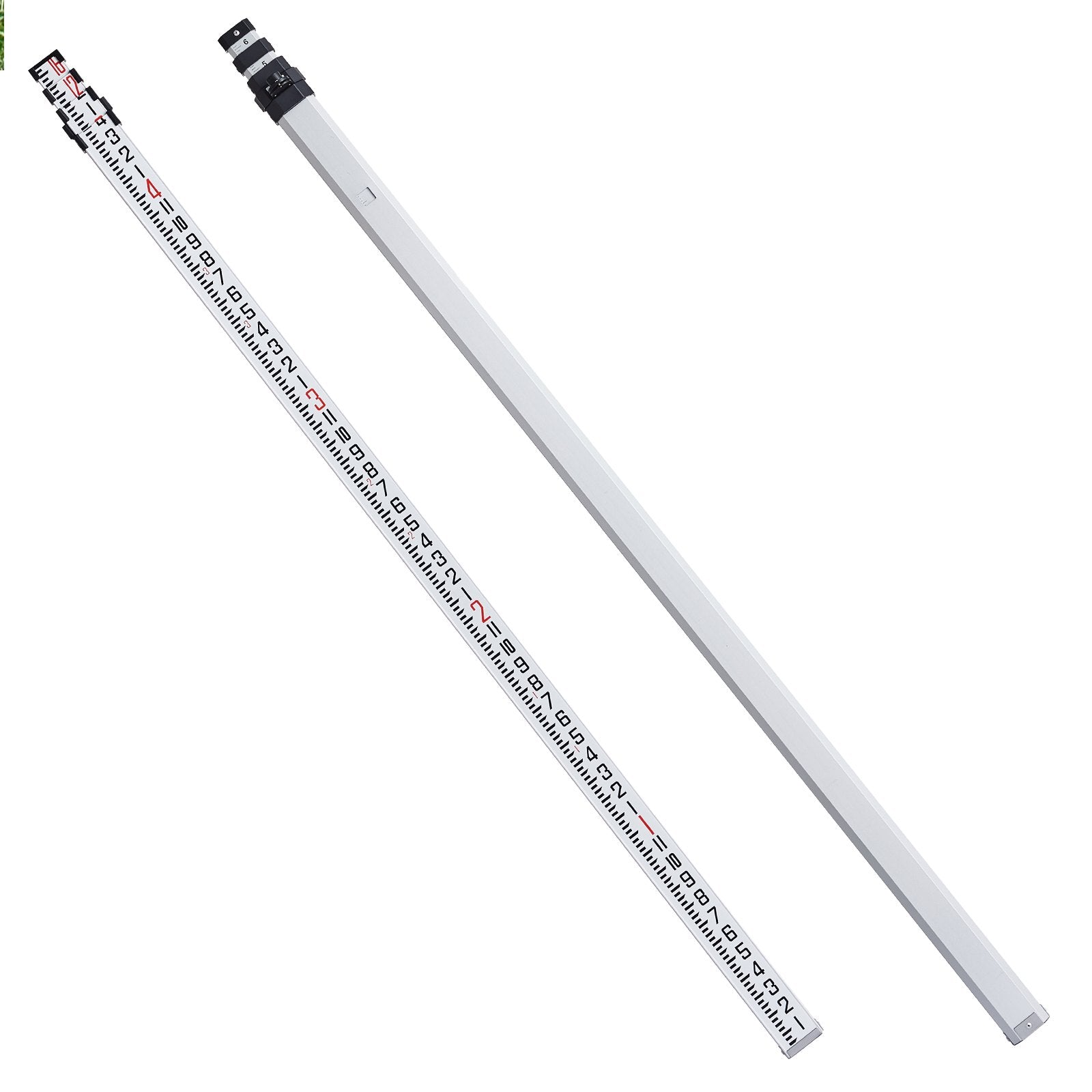 Kitchen & Bathroom DIY: VEVOR Measuring Rod 16-Feet/8ths 4 Sections Telescopic Grade Rod 1/8in w/ Bag