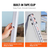 Measuring Tools & Sensors: VEVOR Aluminum Grade Rod, 9-Feet/8ths 3 Sections Telescopic Measuring Rod, Double-Sided Scale 1/8in Leveling Rod Stick,Aluminum Alloy Survey Rod with Bubble Level &Carrying Bag for Houses,Walls,Floors